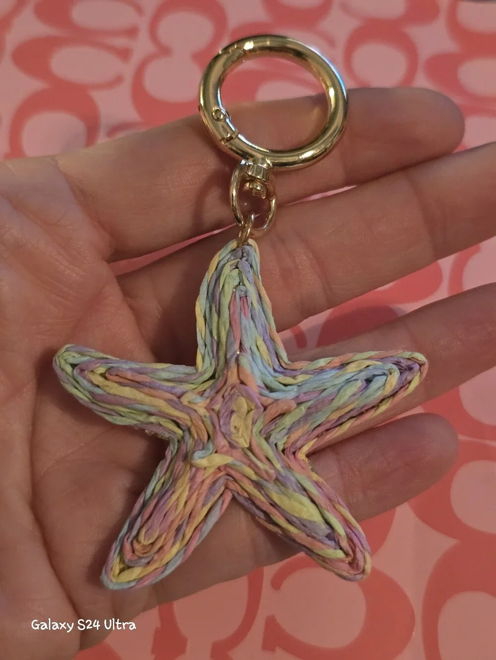 Starfish Bag Charm/ Keychain NEW
